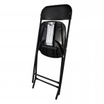 Silla plegable polipropileno negro